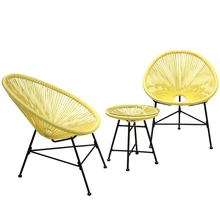 Открытый стол и стул комбинация Балконный стол и стул три части отдыха стол и стулья бассейн во дворе боковые столы