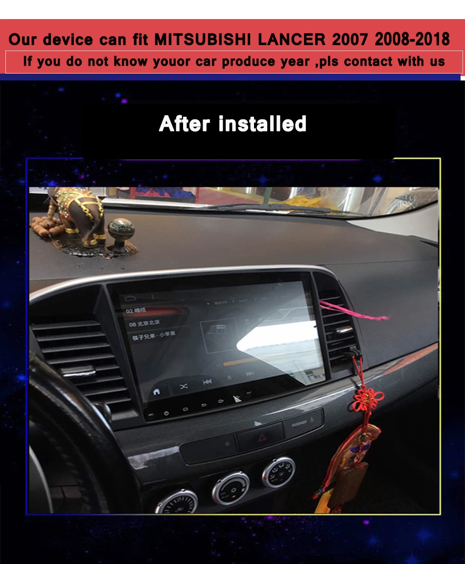 Perfect Android 9.0 car dvd for Mitsubishi Lancer 10.2 inch 2008 2009 2010 2011 2012 2013 2014 2015 2016 2017 2018 car stereo Headunit 1