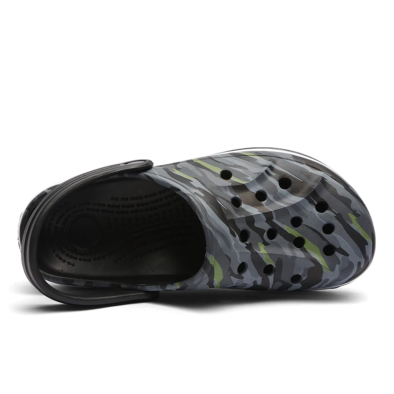 Macvise Croc Shoes Men Jelly Beach Sandals Summer Slip on Garden Eva Clogs Outdoor Camouflage Sandals Zapatillas Para Hombre