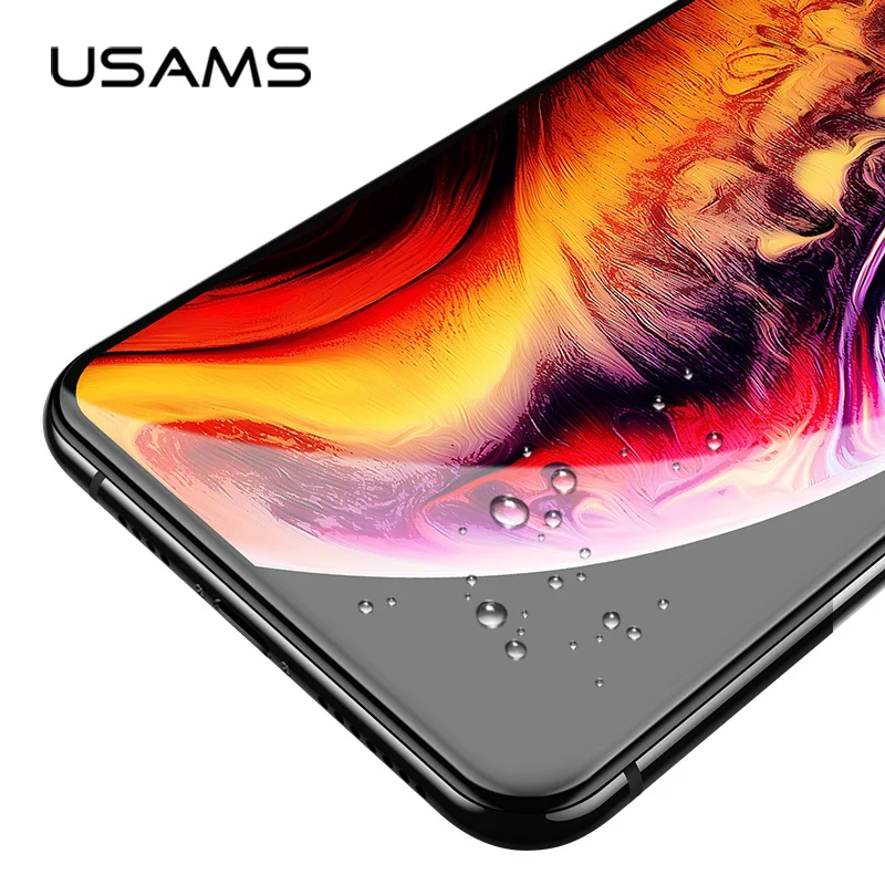USAMS Защитная пленка для экрана iPhone XS Max XR 3D полная защита 0 23 мм закаленное стекло X