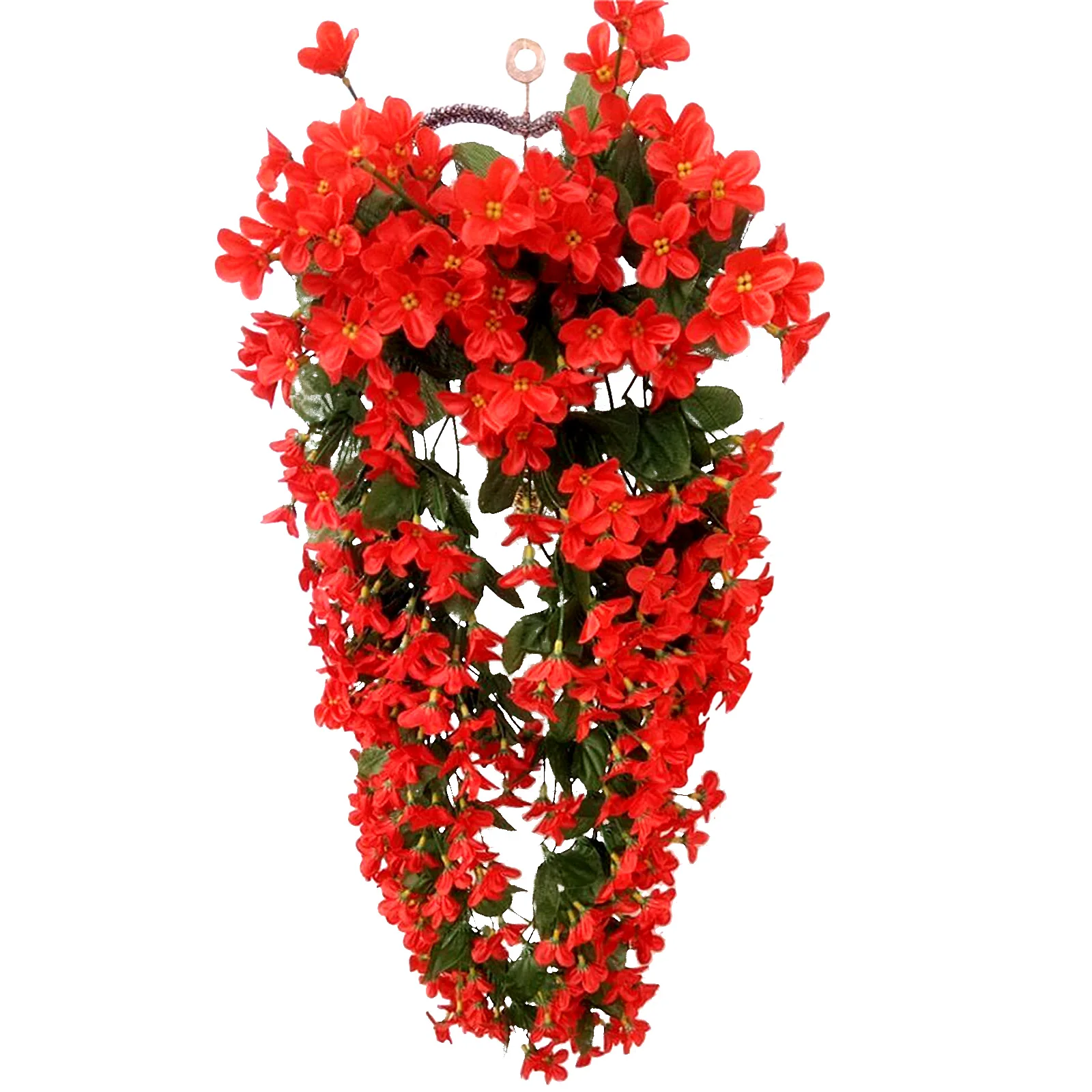 

Violet Green Plant Artificial Flower Decor Simulation Wall Hanging Basket Flower Orchid Fake Flower Home Decor Party Supplies
