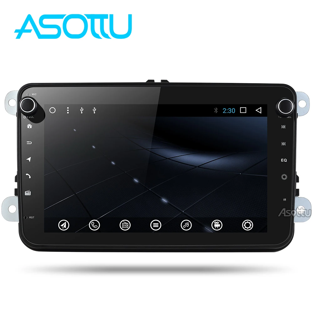 Asottu CDZ8060 android 8,1 автомобильный dvd gps навигатор для skoda для volkswagen golf polo tiguan passat 2 din gps плеер стерео