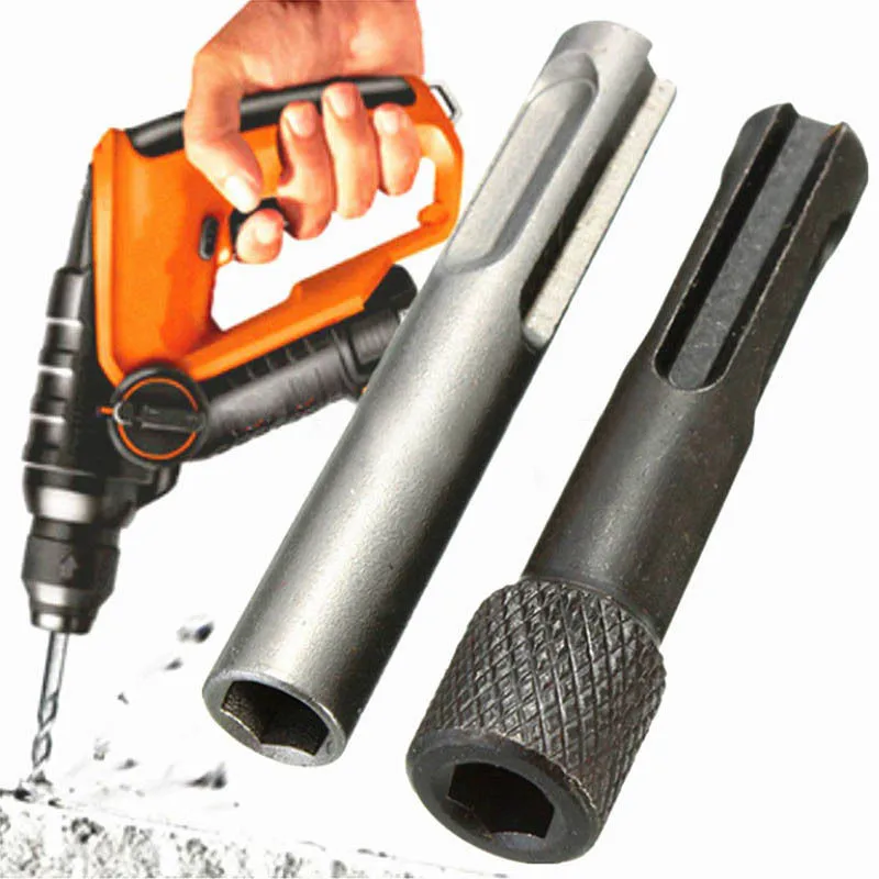 

2Pcs/set Screwdriver Drill Bit Adaptor 1/4 Inch Hex Shank Converter Socket Nut Impact Driver Set For SDS Hammer Drilling