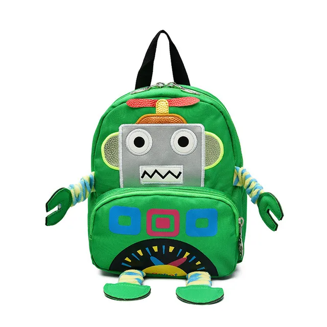 Cute Robot Children Backpack For 1 3 years Kindergarten Boys&Girls Cartoon Robot Toddler