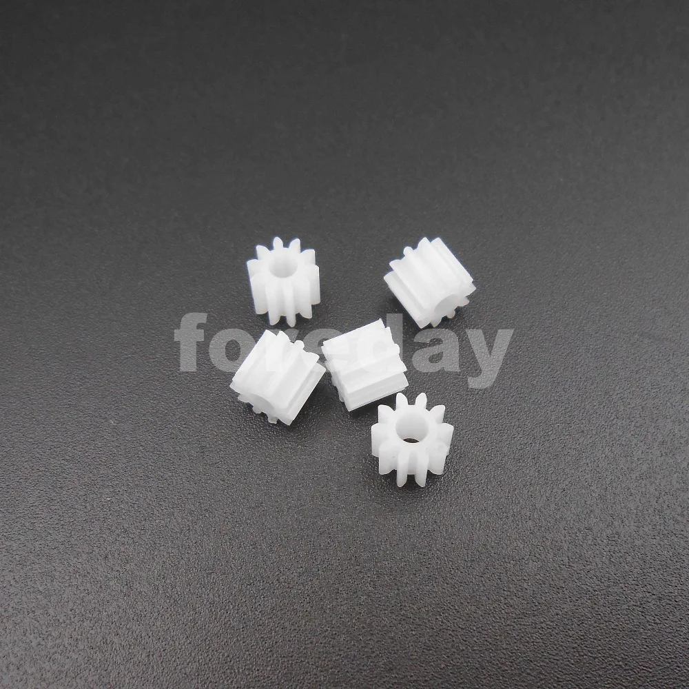 50PCS X NEW Plastic Spur Gear (102.5A) 0.5 Modulus Aperture 2.5mm Tight DIY T=10 Gears 0.5M 10T Height 5MM 50PCS/LOT * FD157X50