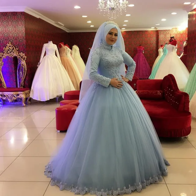 Elegant Blue Wedding Dresses