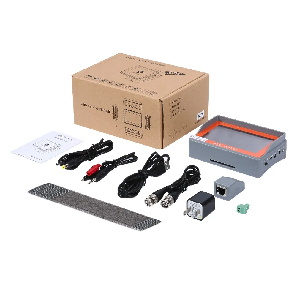 ANNKE 4,3 pulgadas HD AHD CCTV Tester Monitor AHD 1080 P cámara analógica pruebas PTZ probador de Cable UTP 12V1A de salida - 6
