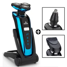 Электробритвы для мужчин влажный/сухой 5D перезаряжаемая Водонепроницаемая электробритва чистящие безопасные бритвы тренажер для бритье, удаление волос