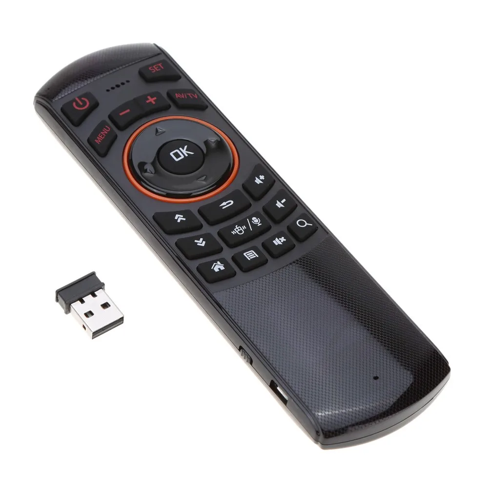 Keyboard Fly Air Mouse Mice Wireless Remote Control Motion Sense 2.4GHz  with Microphone for Android TV Box HTPC PC Laptop