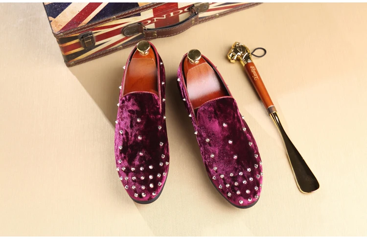 Men's Casual Shoes' Shoes Mens Spring Autumn Slip-On Big Size Men Shoes 2018 Men Mens Loafers Rivet Large Size 46 47 48 Socks  (3)