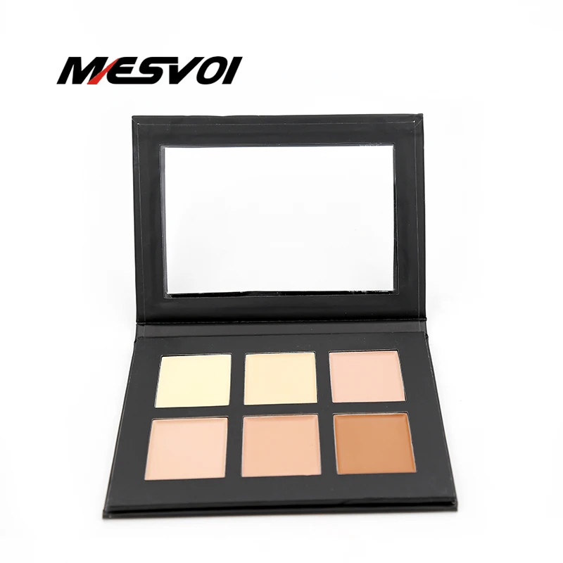 Cream Contour Palette Kit Pro 6 Colors Concealer Makeup Palette 1pcs Concealer Face Primer Net 30g All Skin Types Net 30g