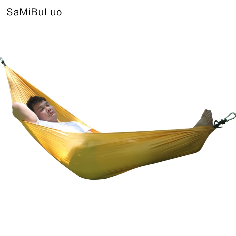 SAMIBULUO Кемпинг гамак Легкий Парашют портативный хамак для пешего туризма