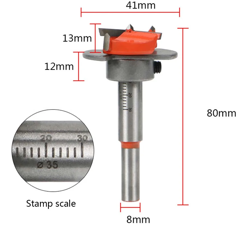 Твердосплавная 35 мм деревообрабатывающая пила Core Drill битовый шарнир бурильная режущая установка сверлильный инструмент