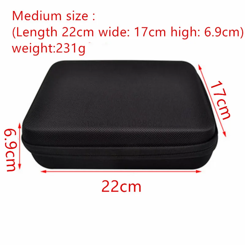 Portable Carry Case Small Medium Large Size Accessory Anti-shock Storage Bag for Gopro Hero 34 Sj 4000 XiaomiYi Action Camera (2)_