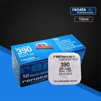 

10pack Renata Silver Oxide Watch Battery 390 SR1130SW 1130 1.55V 100% original brand renata 390 renata 1130 battery