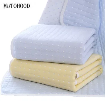 

MOTOHOOD Cute Dot Baby Blankets Newborn Super Soft Muslin Swaddle Wrap Baby Stuff For Newborns Baby Quilt Baby Girl Blanket