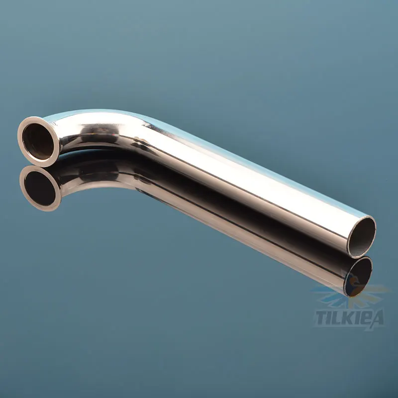 90 degree header and flange for marine engine