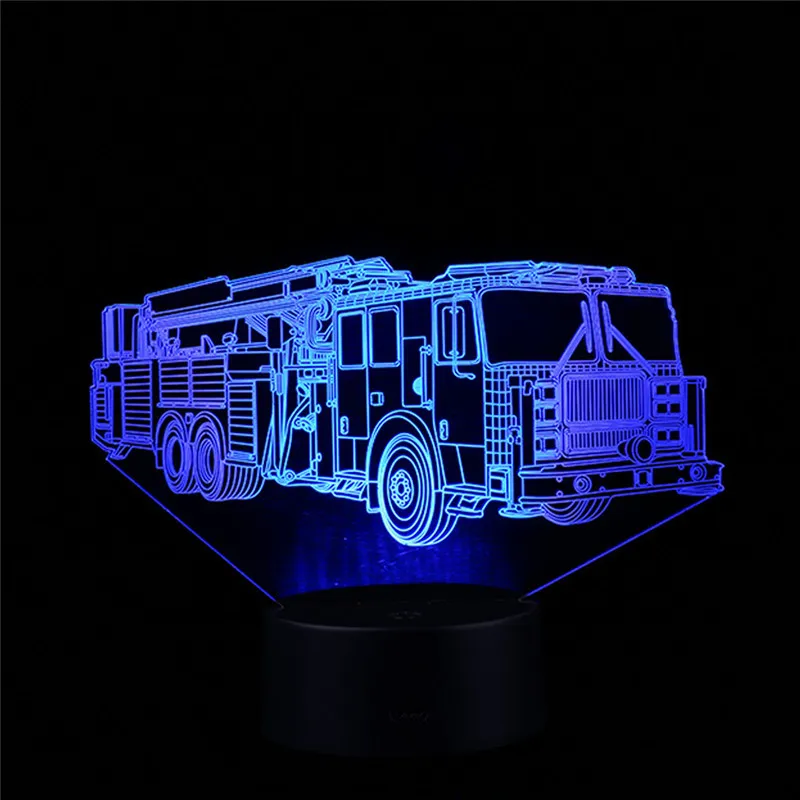 

LED 3D Illuminated Lamp Optical Illusion Desk Night Light With 7 Color Changing USB charging Retro elegant and fascinating