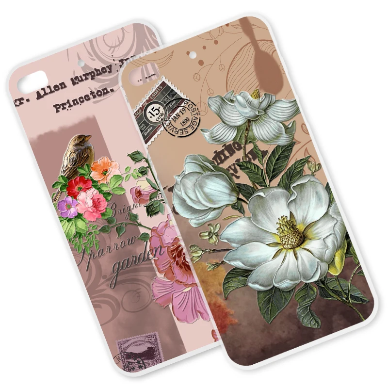 

ShuiCaoRen Soft Silicone Phone Case For Philips Xenium X818 3D Luxury Embossed Flowers Shockproof Cover For Philips X818 Cases