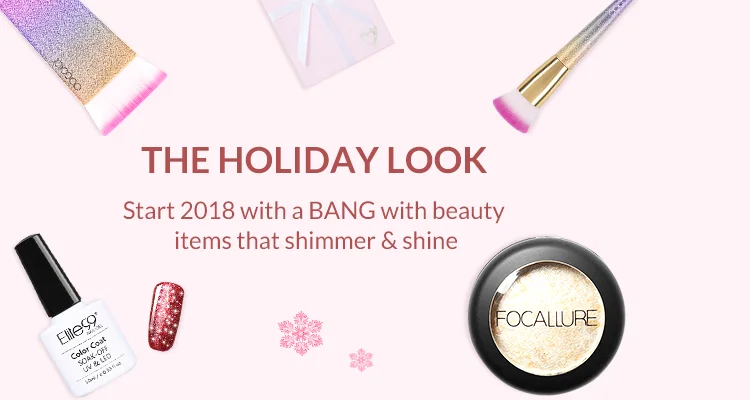 The Holiday Look: Start 2018 with a BANG with beauty (makeup, nails, skin care) items that shimmer and shine.