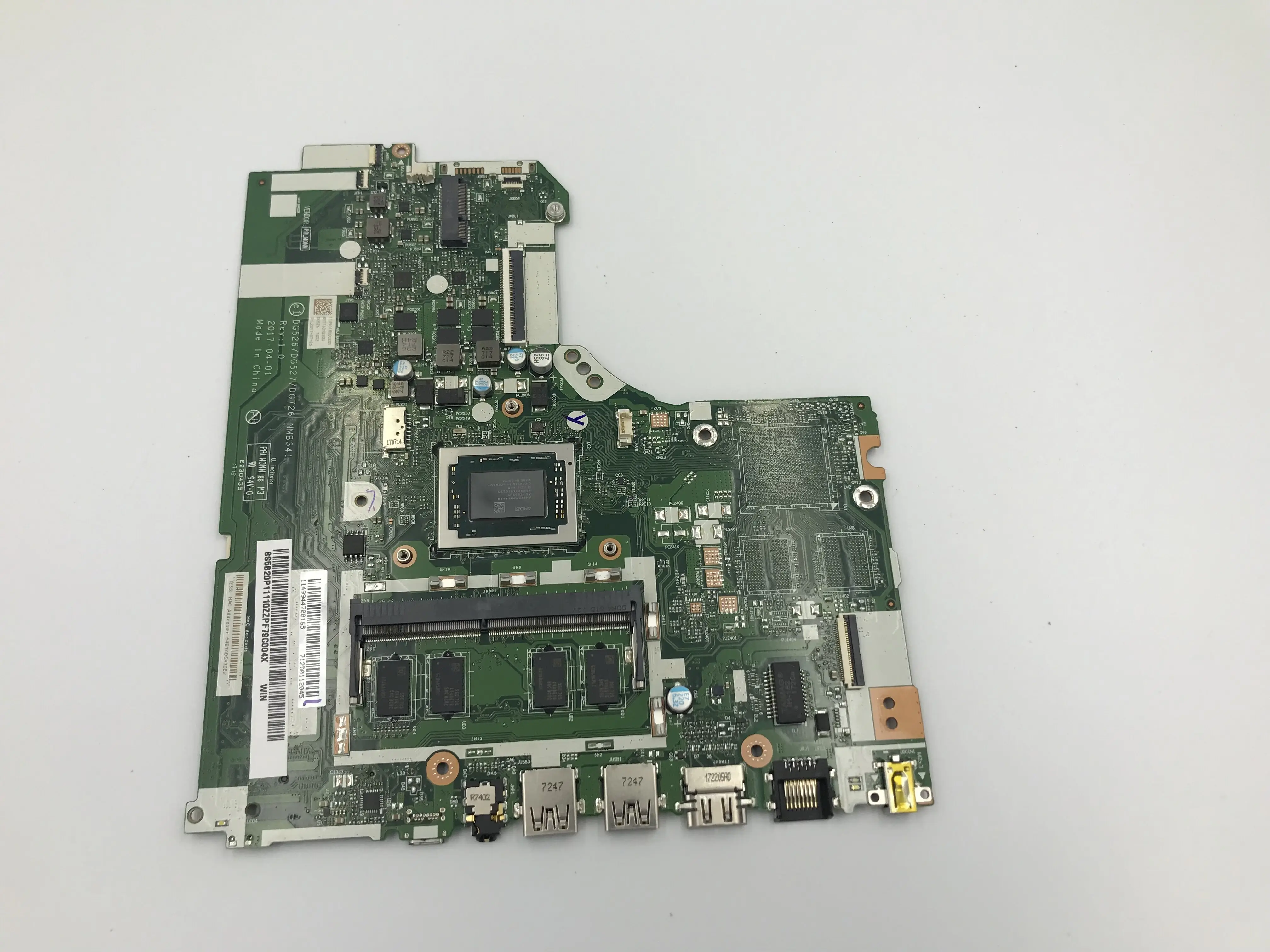

for lenovo 320-15ABR NM-B341 5B20P11110 laptop motherboard with A12-9720 cpu UMA 4G RAM 100% Tested work