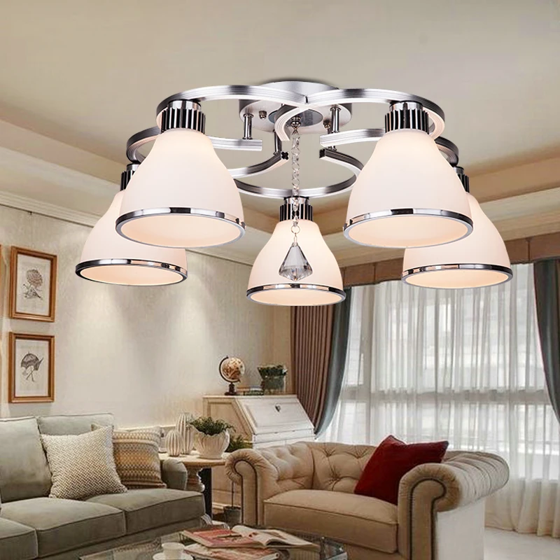 

LED modern minimalist crystal pendant creative romantic lamps
