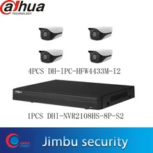 Dahua Kit NVR2108HS-8P-S2 8CH 8POE сетевой видеорегистратор Full HD 4MP рекордер с 1 интерфейсом SATA 2USB