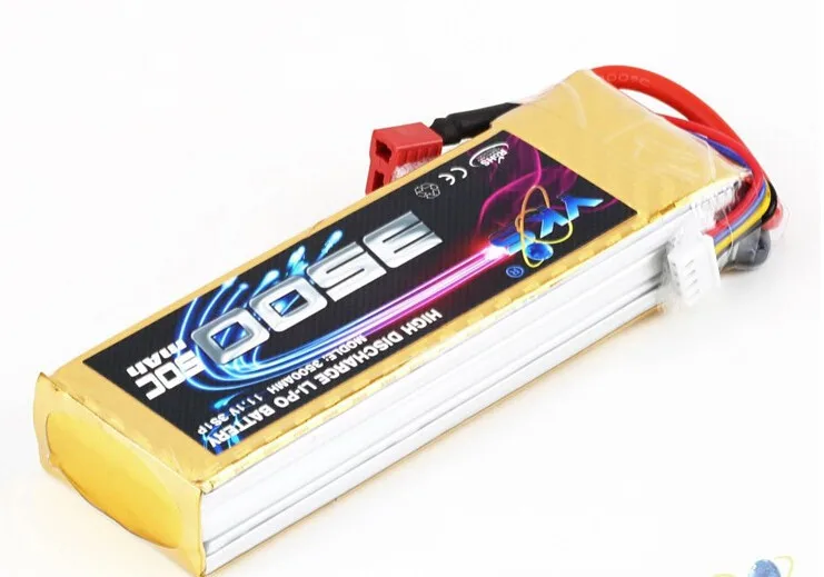 

1pcs YKS Lipo Battery Lipo battery 11.1v 3500mah 50C for F550 S800 RC Boat Airplane Multirotor Drop