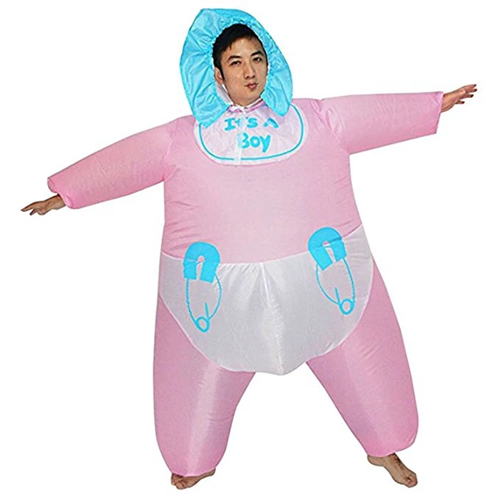 Adult Funny Pretend Play Infant Baby Diaper Inflatable Costume Cosplay