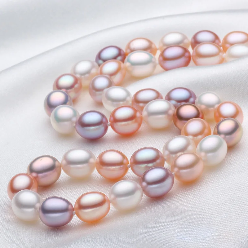 Ожерелье с подвеской из настоящего пресноводного жемчуга, настоящее свадебное жемчужное ожерелье для женщин, лучший подарок на день рождения матери