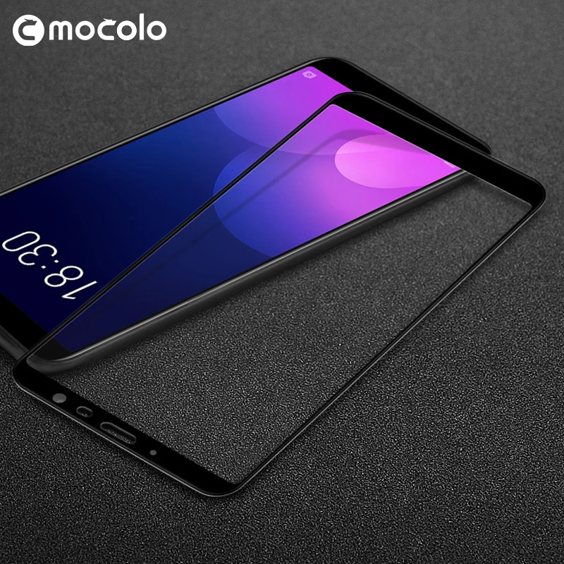 Закаленное стекло Mocolo с полным покрытием для Meizu 6T Защитное экрана твердостью 9H M6T