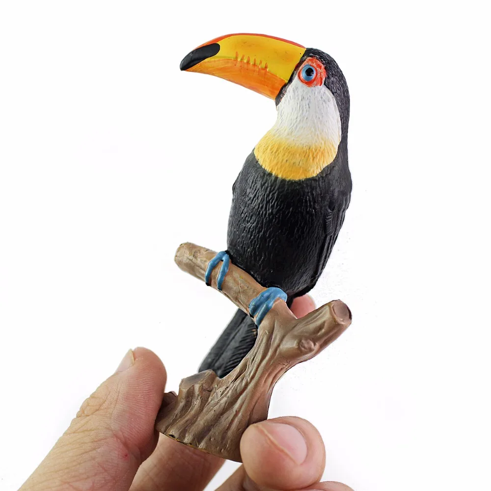 Высококачественные игрушечные фигурки Wiben Toco Toucan Birds Обучающие для мальчиков|action