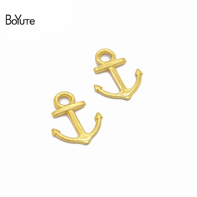 BoYuTe (100 PiecesLot) 6 Colors 1814MM Metal Alloy Sea Anchor Pendant Charms Diy Jewelry Accessories (4)