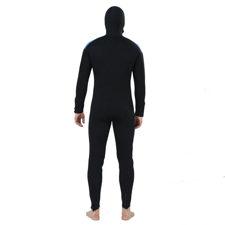 Realon Wetsuit Men 5mm Scuba Diving Suit Full Suits Hoodie Front Chest Zip Wetsuit Snorkeling Suits Jumpsuit  (5)