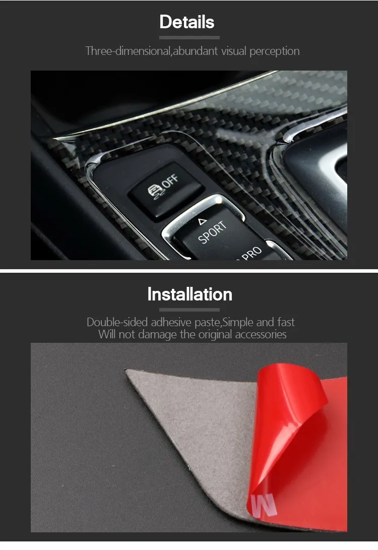 Для F20 F21 углеродного волокна Шестерни переключения Панель накладка на консоль полоска для автомобильной двери 3D Стикеры для хэтчбеков BMW серий 1 116i 118i стайлинга автомобилей