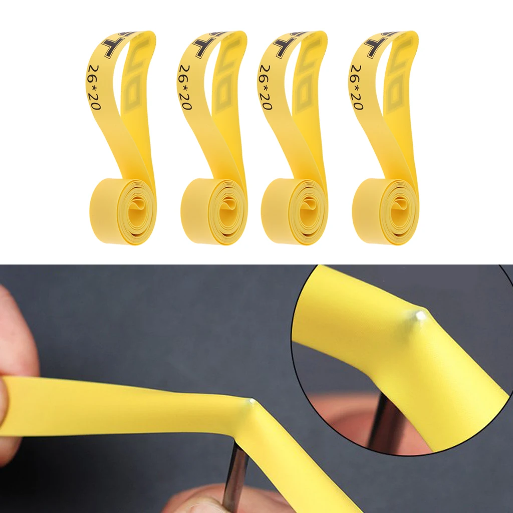 4Pcs/Lot Bicycle Tire Liner Anti Puncture Protective Pad / Wheel Rim Strips Tape - for 26 inch Mountain Bike
