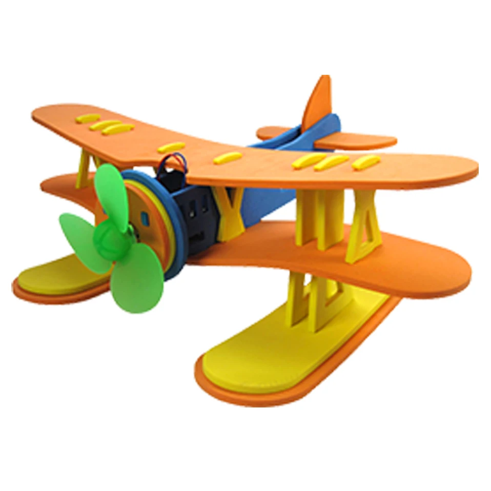 

Seaplane physical experiment material creative technology assembling material