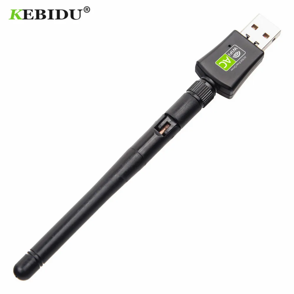 Kebidu AC 600 Мбит/с USB Антенна 802.11n Wi-Fi антенна на большие расстояния 2,4 ГГц+ 5 ГГц Wi Fi приемник сетевая карта Бесплатный драйвер RTL8811AU