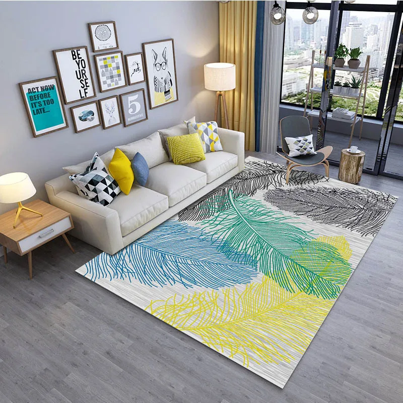 A Nuansexi Large Area Pad Rugs Indoor Kids Nursery Rug Living Room Carpet Soft Distressed Standing Floor Mats Absorption Polyester ﻿Collection Fans Colorful Bedroom Living Room Decor 2' x 1'57 N 