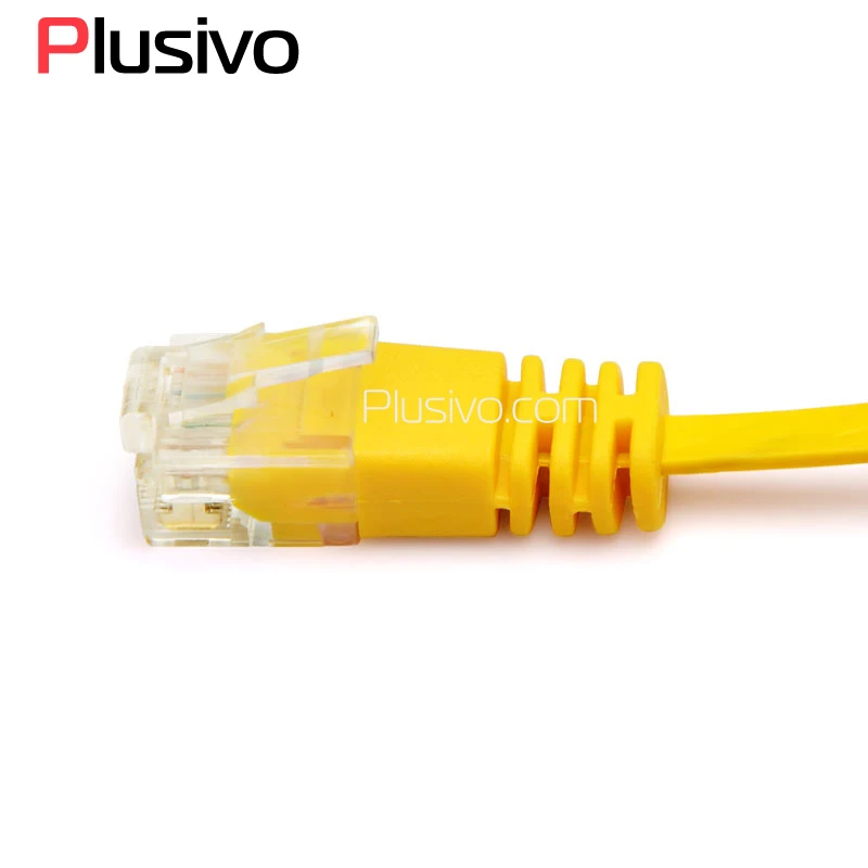 New Yellow Ethernet Cable cat6 10ft 550 MHz Lot Of 25