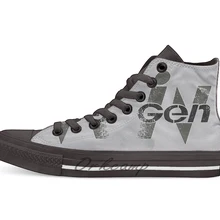 InGen Grunge/Новинка; дизайнерская Повседневная парусиновая обувь; обувь на заказ; Прямая