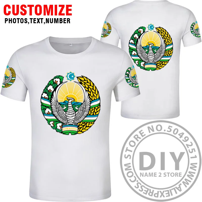 Узбекская футболка diy на заказ с именем номер uzb футболка Национальный флаг uz ozbekiston Узбекская страна текст печать фото одежда - Цвет: Style 6