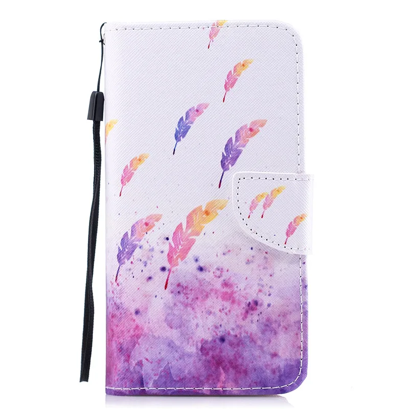 

BOLAKER fashion painted leather case card with stand anti-fall waterproof phone case For one plus 5T