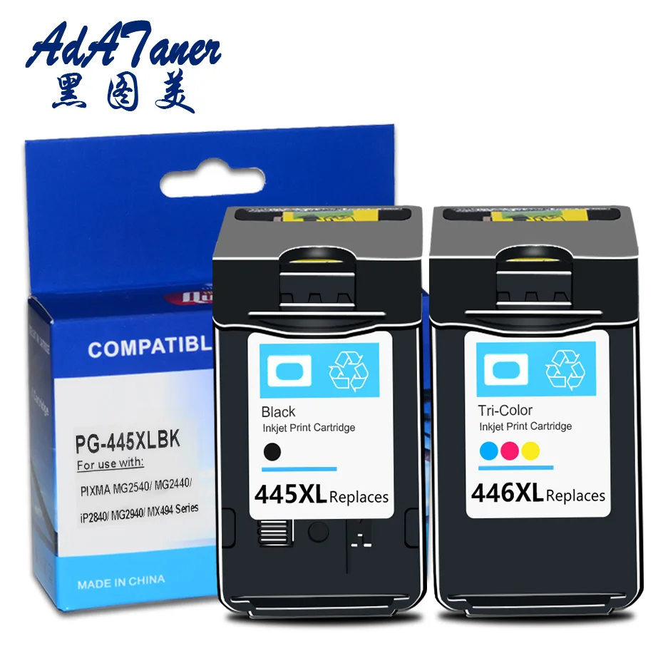Aliexpress.com : Buy 1Set PG 445 PG 445 XL Ink Cartridge Re manufactured For Canon Pixma PG 445