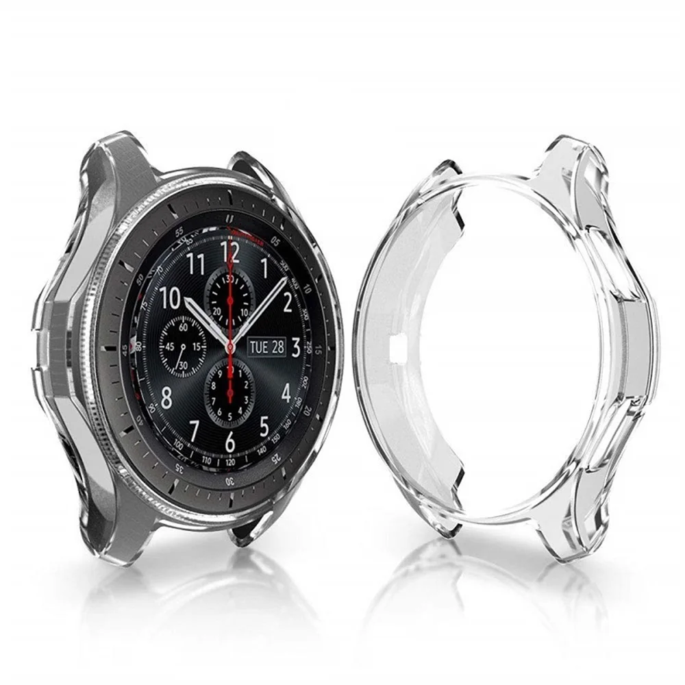 Защитный чехол из ТПУ с покрытием для samsung Galaxy Watch 46 мм, защитный чехол с рамкой для Galaxy Smart Watch 42 мм, аксессуары