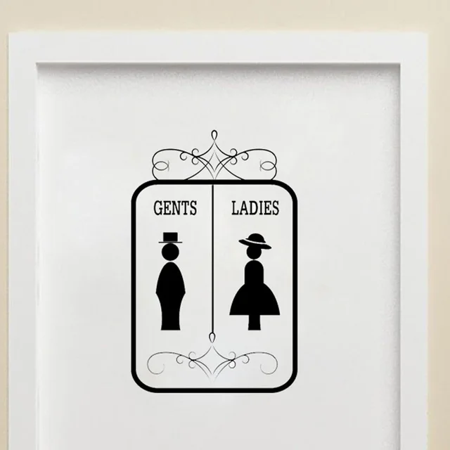 Personalizzati uomini E donne Bagno Wc Vinile Decorativo Adesivo ... Personalizzati uomini E donne Bagno Wc Vinile Decorativo Adesivo ...