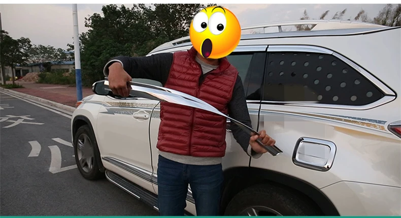 Хромированный солнцезащитный козырек на окна автомобиля защита от дождя Защита