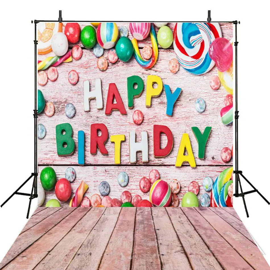 

candy buffet theme shop happy birthday backdrop Vinyl cloth High quality Computer print party Background