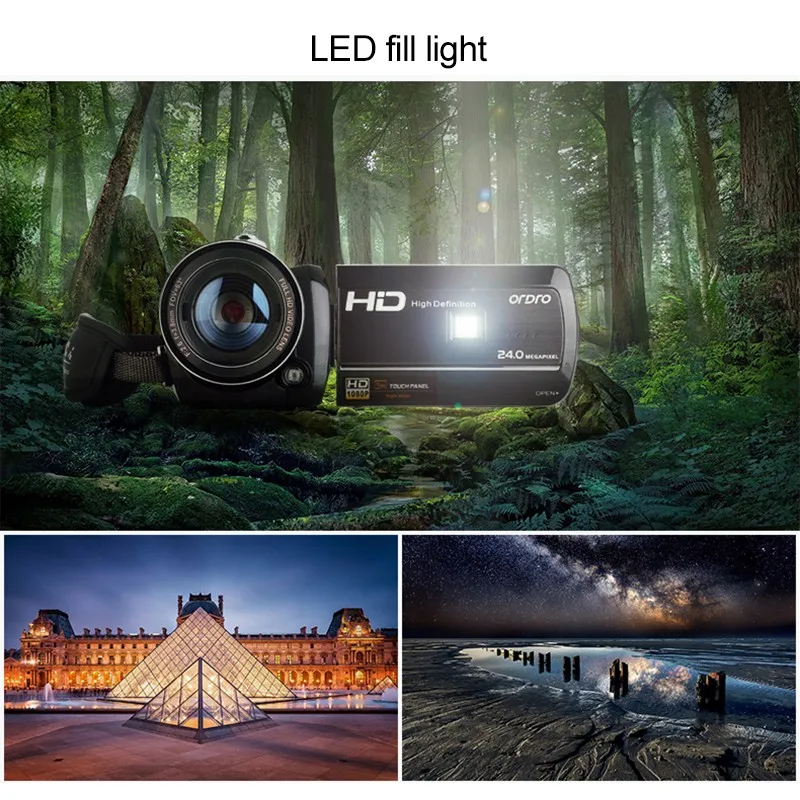 1080P Цифровая HD видеокамера Wifi видеокамера DV ночное видение инфракрасный 3,0 Сенсорный экран дистанционное управление DSLR цифровая фотокамера