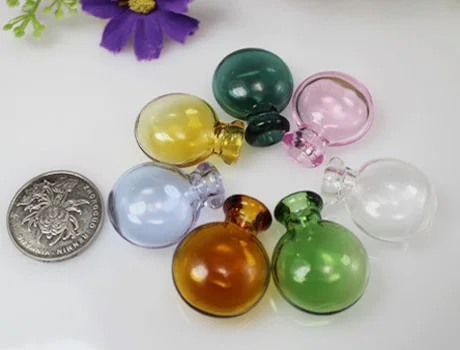 

3PCS 29X14MM Murano Glass Essential Oil Vials,murano glass pendant ,Lampwork murano essential oil bottle Pendants